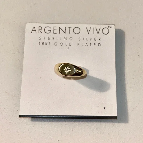 Argento Vivo Jewelry Argento Vivo Sterling Silver 8kt Gold